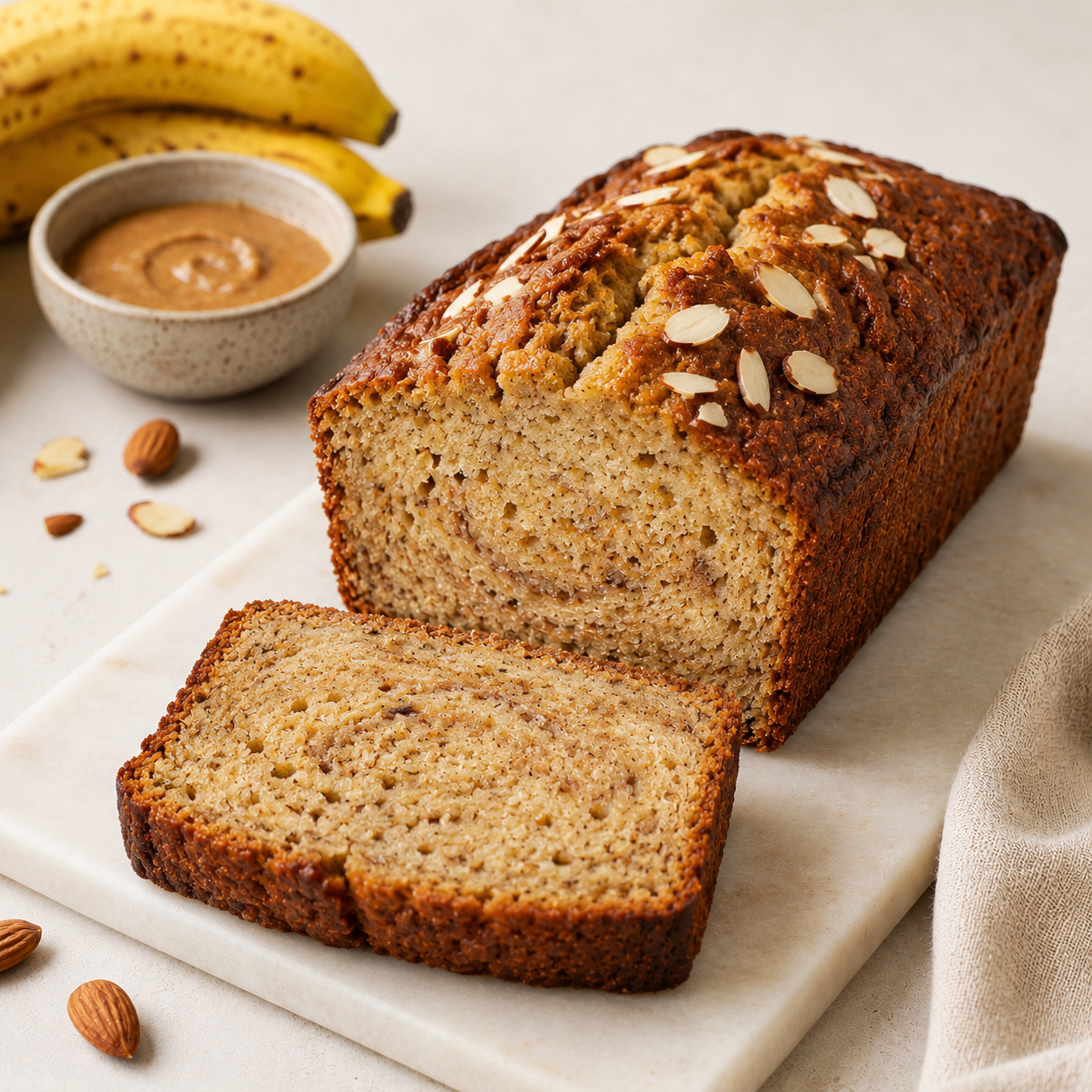 Banana Bread with Almond Butter